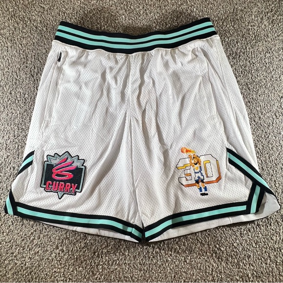 Under Armour Steph Curry X NBA JAM 8” Basketball Shorts White Men’s  New - Picture 5 of 6